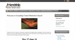 Desktop Screenshot of friendshipchurchumc.org