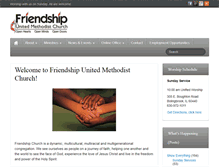 Tablet Screenshot of friendshipchurchumc.org
